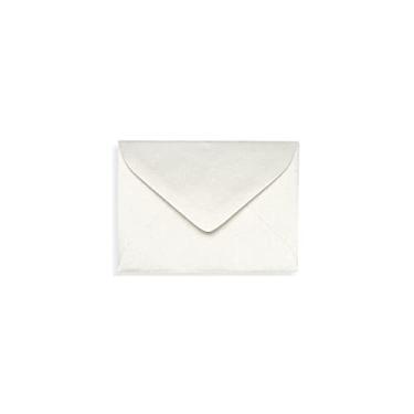 Imagem de LUXPaper #17 Mini Envelopes em 36 kg. Quartzo metálico para cartões de 7,5 x 9,5 cm, envelopes imprimíveis para cartões de presente e agradecimento, com cola, pacote com 50, tamanho do envelope 2 11/16 x 3 11/16 (off-white)