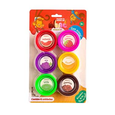 Imagem de Kit Massa de Modelar Nhac 6 Cores Com Aroma Leoeleo