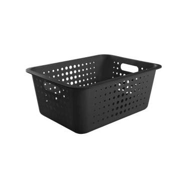Imagem de Cesta Organizadora G 14,5 Litros 41x31x16,5cm Preto - Ou