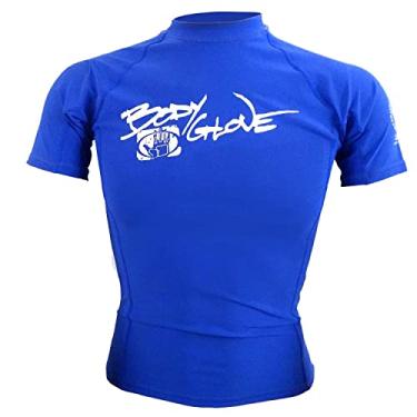 Imagem de Body Glove – Camiseta juvenil básica de luxo com manga curta, Lycra Rashguard, Royal, Junior 8
