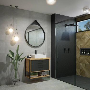 Imagem de Espelheira para Banheiro Isabela Darabas Agardi Preto