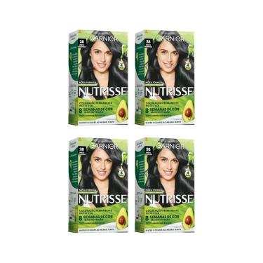 Imagem de Coloraçao Nutrisse 28 Preto Azulado Acai-Kit C/4Un