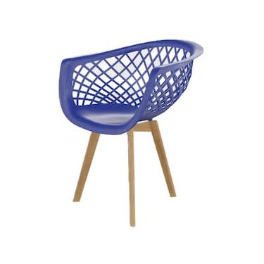 Imagem de Cadeira de Jantar Web Wood Seat&Co com pés em Madeira