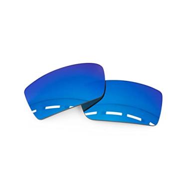 Imagem de Forobb Lentes de reposição polarizadas para óculos de sol Oakley Gascan OO9014 - azul safira - policarbonato polarizado