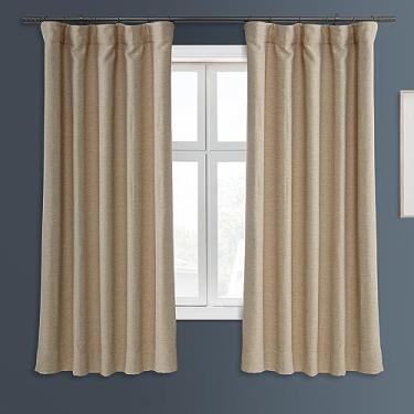 Imagem de HPD Half Price Drapes Bellino Cortina de escurecimento de quarto 127 x 150 cm (1 painel), BOCH-PL1608-63, gengibre