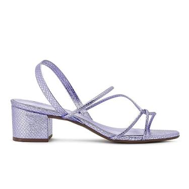 Imagem de Sandália Via Uno Salto Bloco Tiras Feminina