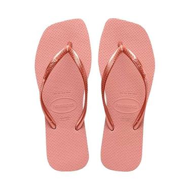 Imagem de SANDALIAS HAVAIANAS SLIM SQUARE n° 41/42 ROSA CROCUS