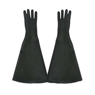 Imagem de Generic Luvas de jateamento de areia, luvas de jateamento de areia, luvas de borracha premium impermeáveis e duráveis para jateamento de areia, trabalho, Lustroso