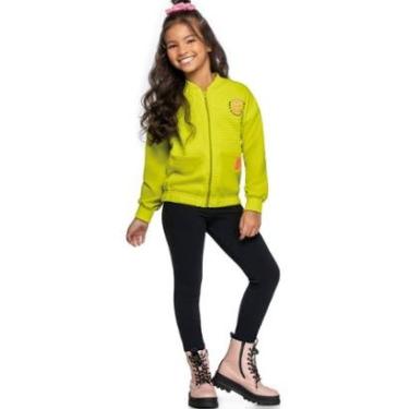 Imagem de Conjunto Menina Inverno Casaco Matelasse E Legging cotton 2 peças Tam 4 a 14 - Angerô-Feminino