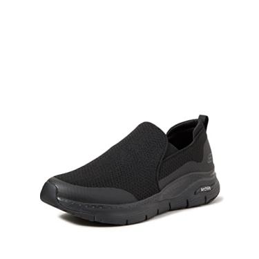 Imagem de Skechers Banline masculino com ajuste de arco, Preto/preto, 11 X-Wide