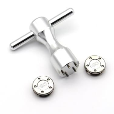 Imagem de Motong Pesos personalizados 2 x 20 g + Chave para Titleist Scotty Cameron Newport, Botão Back, My Girl, Select GoLo, Select Mid & Long, Califórnia, Kombi & Futura X (Prata)