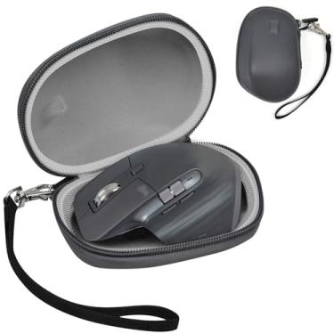 Imagem de Capa compatível com mouse sem fio Logitech MX Master 3s/ Master 3/Mx Master 2s Advanced, caixa de armazenamento de mouse Bluetooth portátil - cinza