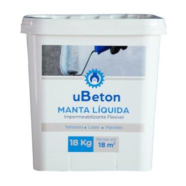Imagem de Manta Líquida Impermeabilizante Flexível Emborrachada - Parede Laje Telhado-Balde 18kg - Ubeton