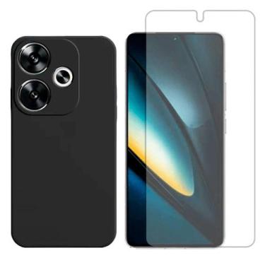 Imagem de Capa Case Aveludada Para Xiaomi Poco F6 + Pelicula Hidrogel - GR Globa