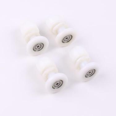 Imagem de 4 peças/conjunto de roldanas de porta de chuveiro para box de chuveiro, cabines de chuveiro de nylon, gabinetes de cabine de vapor (27 mm)
