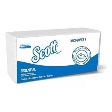 Imagem de Papel Toalha Interfolha SCOTT ESSENTIAL c/ 1200 Folhas dupla