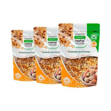 Imagem de Granola Premium com Frutas 100% Natural Kit 3 Qualidade Superior 100g 