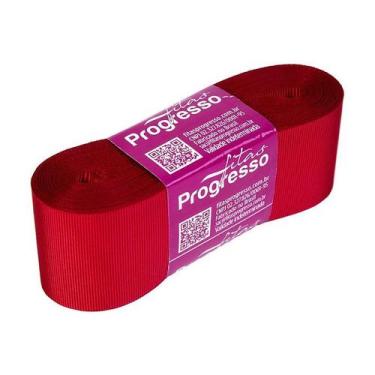 Imagem de Fita Gorgurão Progresso 38mm nº9 - 10m Cor 209 Vermelho - 01 unidade -