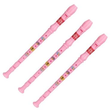 Imagem de Brinquedo Infantil Flauta Doce Soprano Disney Princesas 3 Pç - Etitoys