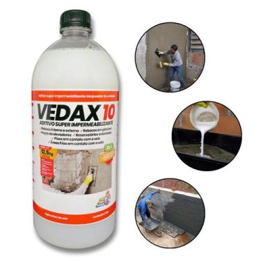 Imagem de Aditivo Super Impermeabilizante 3 Em 1 Vedax 10 Reboco Argamassa Concr