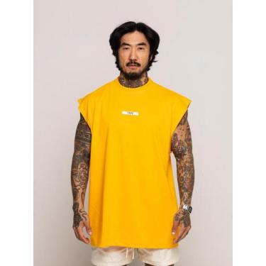 Imagem de Regata Oversized Rubber - thpe store, Amarelo, G