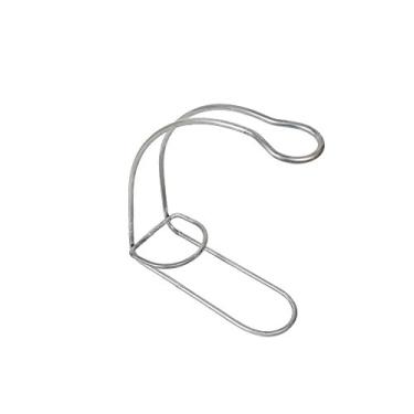 Imagem de Luciano Housewares Suporte de vinho de garrafa única de ferro vintage, 22,88 cm, prata, 22,88 cm x 8,88 cm