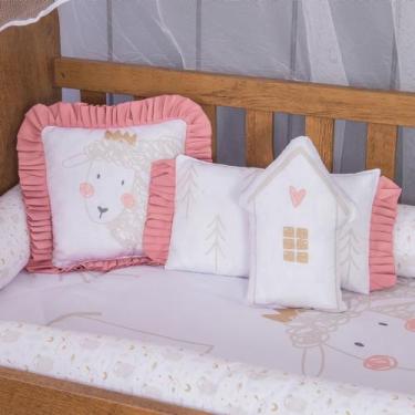 Imagem de Trio de Almofadas Decorativa Specialle Menina para Bebe - Zan Baby, Ov