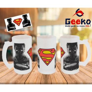 Imagem de Caneca de Chopp Mulher Maravilha Wonder Woman Geeko, Jateada, 500ml