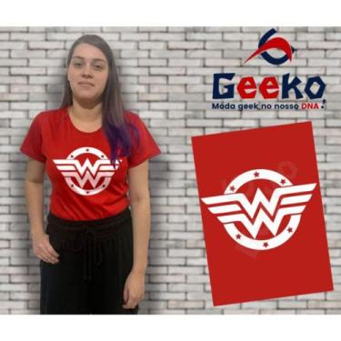 Imagem de Baby Look Mulher Maravilha - Wonder Woman - Geeko, Vermelho, GG