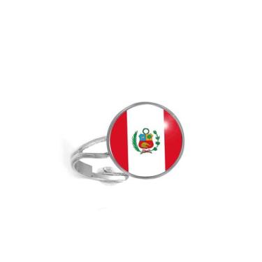 Imagem de Anel Bandeira do Peru Unissex e Ajustável - RECANTO ASTRAL