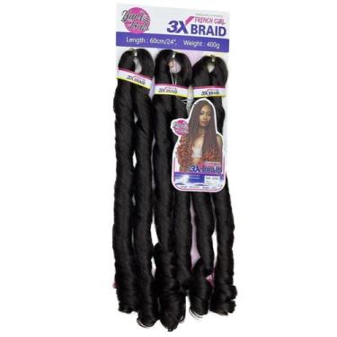 Imagem de Jumbo Estilo Gloria French Curl 400g Para Crochet Braids 60CM - D&D Co