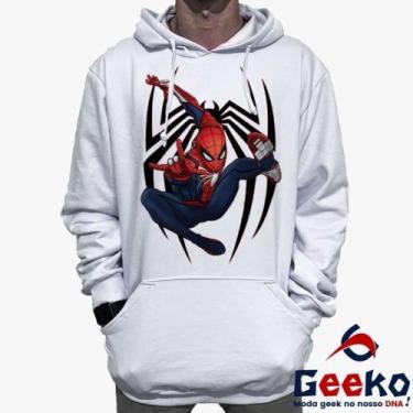 Imagem de Moletom Canguru Homem-Aranha Algodão Spiderman Homem Aranha Geeko, Bra