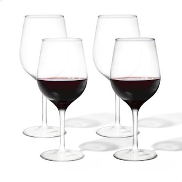 Imagem de TOSSWARE Conjunto de 24 copos de vinho RESERVE de 473 ml, qualidade premium, seguro para lava-louças Tritan e resistente ao calor inquebrável de plástico, haste