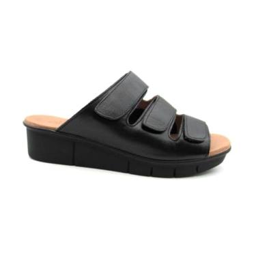 Imagem de Tamanco Anabela Opananken Alexxa com Ajuste 21824 Couro