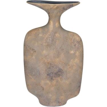 Imagem de Vaso Decorativo Enfeite Casa Aparador Garrafa Home&co Cerâmica 31x18x8cm Bege