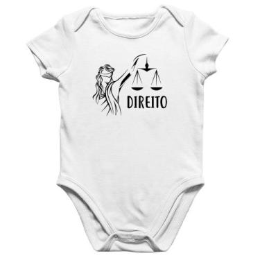 Imagem de Body Bebê Algodão Direito - Foca na Moda, Branco, P