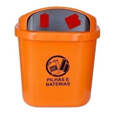 Imagem de Lixeira Para Coleta Seletiva De 40L Suporte Para Descarte - Jsn