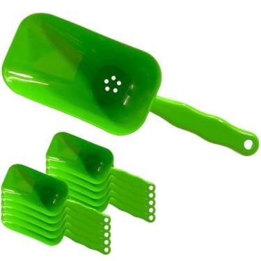 Imagem de 12x Pá Com Dreno Dosadora Para Gelo Cereal Ração Grãos 500ml - Supri P