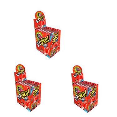 Imagem de Pirulito Diploko Pozinho Efervescente Especial Cereja 3Un - Danilla fo