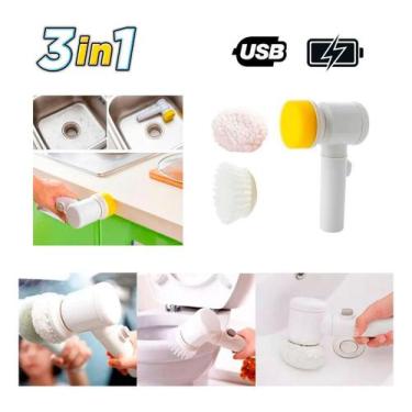 Imagem de Escova 3em1 Elétrica Limp Magic Brush - Sem Fio - Shopbr