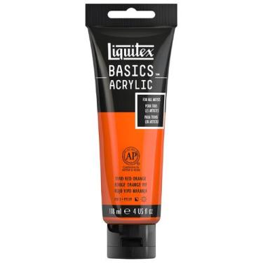 Imagem de Tinta Acrilica Liquitex Basics 118ml - 620 Vivid Red Orange