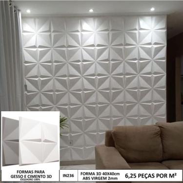 Imagem de Forma 3d gesso Monlotus 39x39cm ABS 2mm Molde para gesso/cimento 3d - 