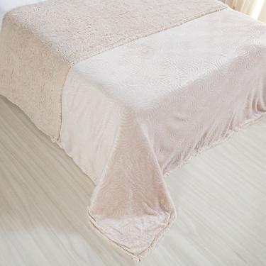 Imagem de Manta Sherpa Realce Casal Dupla Face 180x220cm