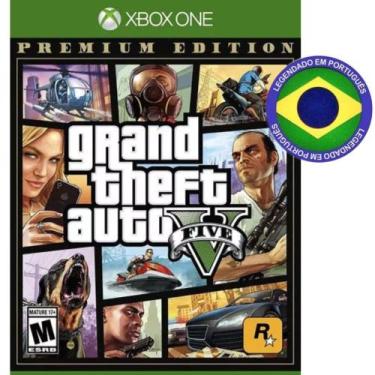 Imagem de Grand Theft Auto V Gta 5 Premium Xbox O N E Mídia Física Legendado em 