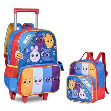 Imagem de Kit Mochila Carrinho + Lancheira Masculino BOLOFOFOS - Clio - Clio Sty
