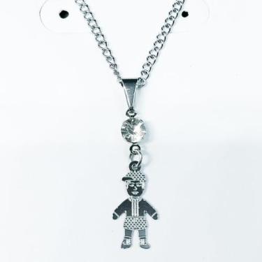 Imagem de Colar Pingente Filhos Filhas Aço Inox Menino Menina Corrente - Matilda