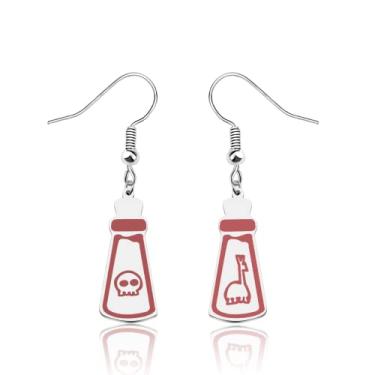 Imagem de Brincos de veneno de lhama Kuzcoo's Veneno Brincos Pendentes Yzma e Kronk O Imperador Fãs de Filmes Presente Joias Venenosas, Small, Metal, na unknow