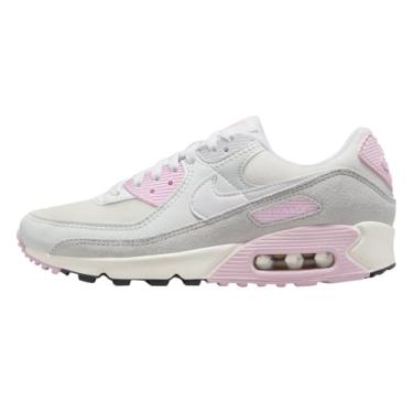 Imagem de Nike Tênis feminino Air Max 90 Branco/Sail-Med rosa macio (FN7489 100), Branco/Sail-med Soft Pink, 34 BR