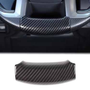 Imagem de Aunginsy Capa de acabamento de volante compatível com Toyota Tundra/Sequoia 2022 2023 2024 controle central do carro volante queixo painel inferior capa protetora adesivo decorativo ABS acessórios