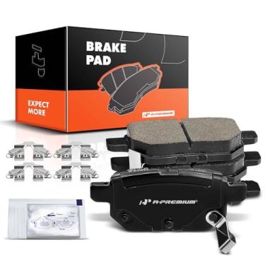 Imagem de A-Premium Conjunto de pastilhas de freio a disco de cerâmica traseira compatível com modelos selecionados Lexus, Pontiac, Scion e Toyota - Vibe, Corolla (iM), Matrix, Prius, CT200h, iM, tC, xB, Prius Plug-In, Prius Prime, Yaris